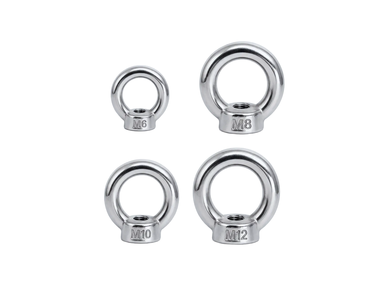 OLHAL DE SUSPENSÃO INOX TIPO PORCA ROSCA POLEGADA UNC