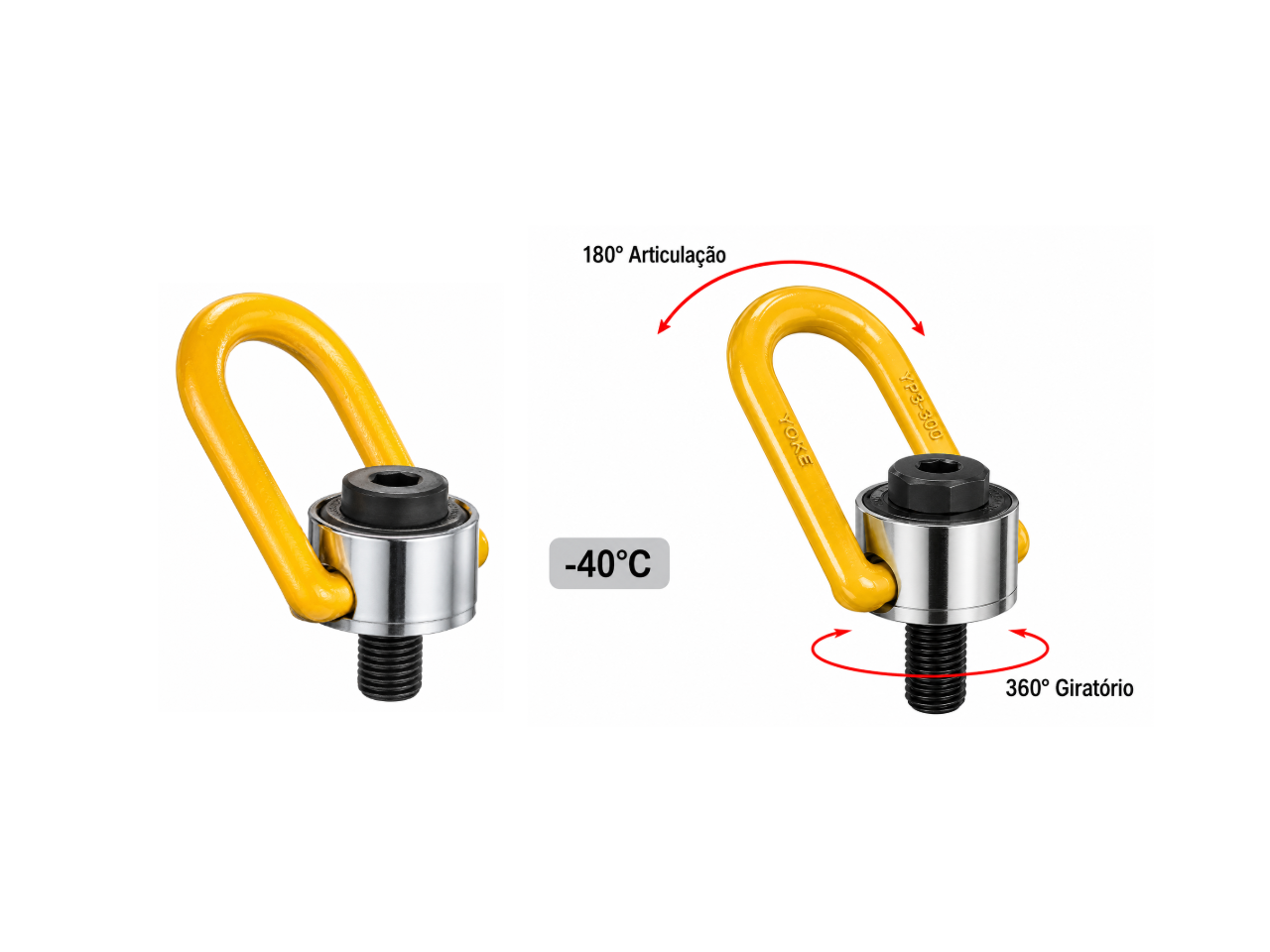 OLHAL DE SUSPENSÃO YP-8-231 PARAFUSO CURTO